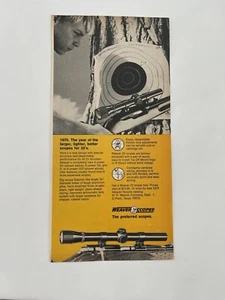Vintage 1970 Print Ad Weaver Scopes For 22’s D4, D6, And V22 Ad Only - Picture 1 of 3