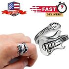 Electric Guitar Ring Stainless Steel Adjustable Music Instrument Band