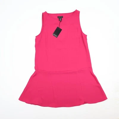 全新带标签 Adrienne Vittadini 女式无袖衬衫背心 - 中号粉色 — 第 1/4 张图片