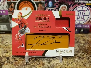 🔥TRES BERRERA IMMACULATE ROOKIE GAME WORN PATCH ON CARD AUTO /99 NATIONALS🔥 - Picture 1 of 2