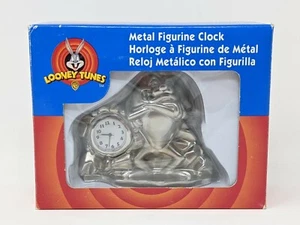 RAR Looney Tunes Metall Figur Uhr Taz mit Armen gefaltet 1997 Modell 32750 - Bild 1 von 6