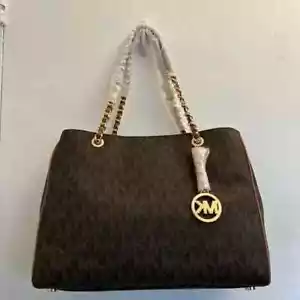 Brand New Michael Kors Large Leather Womens Tote Handbag - Picture 1 of 6