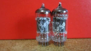 (2) 95 to 100% Testing Amperex Longplate 12AU7/ECC82 O Getter Audio Tubes - Picture 1 of 1