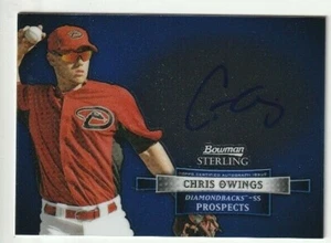 2012 Bowman Sterling Chris Owings Arizona Diamondbacks Autograph Auto Card - Picture 1 of 1