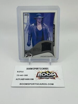 2014 Topps WWE Great American Bash Undertaker Event Worn Pants Relic - Image 1 of 2