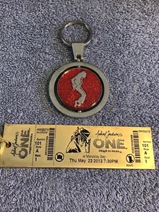 Michael Jackson Ticket Key Chain Cirque Du Soleil LAS VEGAS ONE King Of Pop Lot - Picture 1 of 14