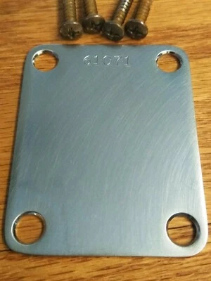 AGED Stamped Neck Plate For EVH Frankenstrat/Frankenstein Serial # 61071 - Image 1 of 3