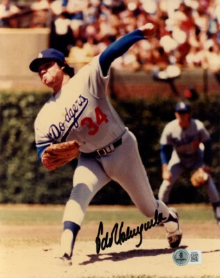 费尔南多·瓦伦祖拉签名亲笔签名 8 x 10 照片道奇传奇贝克特基础 — 第 1/2 张图片