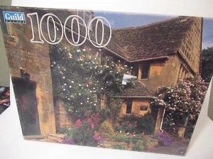 Vintage Guild Jigsaw Puzzle Cottage Cotswold England 1000 Pieces New Sealed - Picture 1 of 3