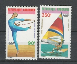GABON FRENCH AFRICA OLYMPICS AIR MAIL 1983 MNH SAILING STAMPS LOT (SPO 781) - Picture 1 of 1