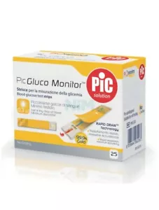Pic Strisce Gluco Monitor 25 Pezzi - Foto 1 di 1