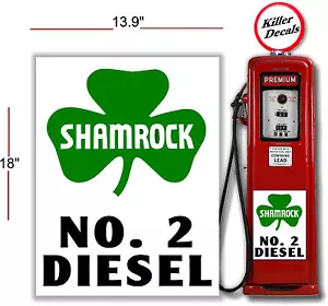 18" KLEEBLATT DIESEL BENZIN GASPUMPE ÖLTANK AUFKLEBER - Bild 1 von 1