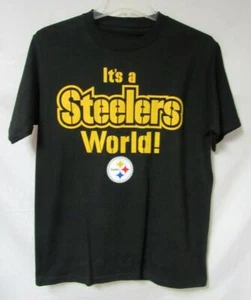 Pittsburgh Steelers Mens Size Medium "It's A Steelers World" T-Shirt A1 2313 - Picture 1 of 1