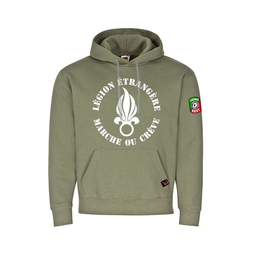 VETEMENTS Felpa con cappuccio Thomas Gast MARCIA O CREPE legione straniera felpa con cappuccio #36613