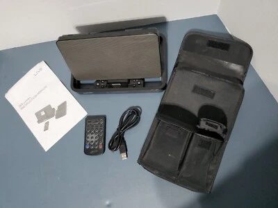 iLive IC2807 Travel Speaker Alarm Clock w/ Remote Control Carrying Bag iPod Dock - Image 1 of 4