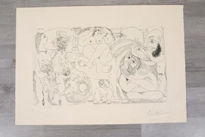 Femme à cheval et courtisans Lithografie Pablo PICASSO (1881-1973) (GU508) - Bild 1 von 19