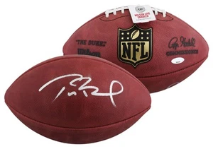 Patriots Tom Brady Signed Wilson "The Duke" Nfl Football Tri Star #7802265 - Picture 1 of 4