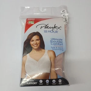 Playtex Bra 18 Hour Ultimate Shoulder Comfort Wirefree Straps 42D Pretty Blush - Picture 1 of 4