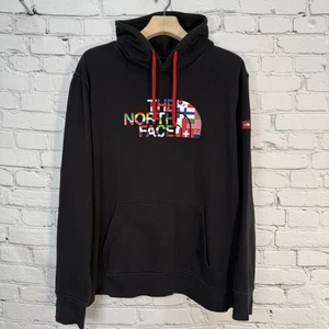 The North Face Olympic National Flags Hoodie Mens XL Black Sweatshirt 2018 USA - Picture 1 of 19