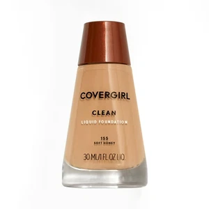 COVERGIRL Clean Liquid Foundation-155 Soft Honey-1fl oz-New-DISCONTINUED/RARE - Picture 1 of 1