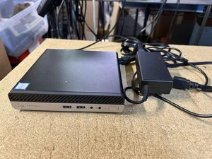 HP ProDesk 600 G4 Desktop Mini w/ Intel i3-8100T 8GB RAM & PWR NO SSD NO OS - Picture 1 of 8