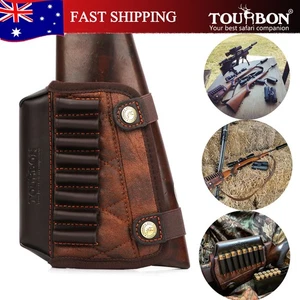 TOURBON Cheek Rest Riser Rifle Cartridges Holder Shell Carry Gun Stock Cover AU - Picture 1 of 24