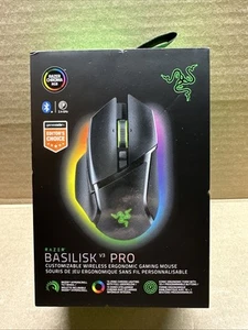 RAZER BASILISK V3 PRO WIRELESS GAMING MOUSE BLACK BRAND NEW SEALED - Photo 1/7