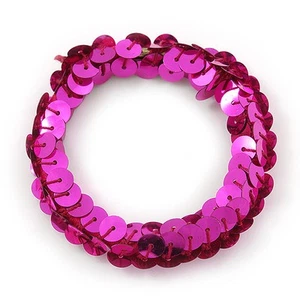 Haargummi Magenta Pailletten - Bild 1 von 4