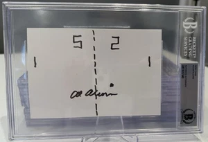 Allan Al Alcorn Pong Atari handgezeichnete Skizze Karteikarte Beckett Autogramm BAS *9 - Bild 1 von 2