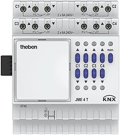 Theben 4-fach Jalousieaktor JME 4 T KNX, Erweiterungsmodul MIX2 Serie - Bild 1 von 3
