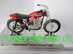 MOTO 1/24 HARLEY DAVIDSON XR 750 DIRT TRACK RACER 1975 - Imagen 1 de 2