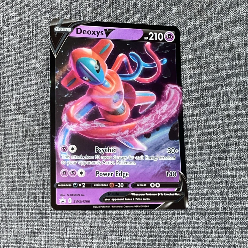 Deoxys V SWSH266 SWSH: Sword & Shield Promo Cards NM - Image 1 of 2