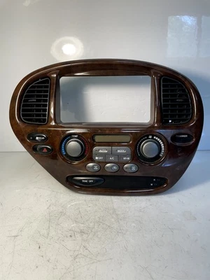 2001-2004 Toyota Sequoia Radio And Climate Control Bezel OEM EE2-J86 - Image 1 of 4