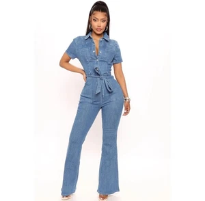 Texas Baby Denim Jumpsuit - Medium Wash - Bild 1 von 4