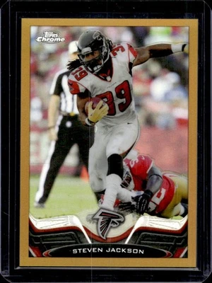 2013 Topps Chrome Steven Jackson Gold Refractor #37/50 Falcons - Image 1 of 2