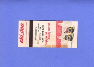Old Ski-Doo Snowmobile Advertising Matchbook Cover - Picture 1 of 2