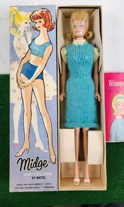 Barbie Japanese Midge By Mattel/ With Pedestal 860 Blonde 1962 Original RARE - Picture 1 of 19