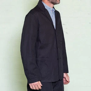 NWT YARMOUTH OILSKINS The Mechanics Jacket Men Small Black Canvas Twill Utility - Picture 1 of 23
