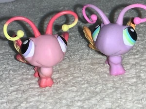 Littlest Pet Shop Butterfly Pink Purple - 2 figures magnets - Picture 1 of 8