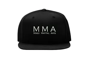 Mma Mixed Martial Arts Embroidered Snapback Cap Fullcap Flat Bill Hat Hip Hop - Picture 1 of 5
