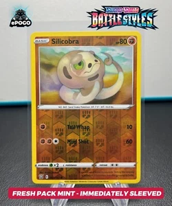 Silicobra 081/163 Reverse Holo Pokemon TCG Battle Styles Card Mint SHIPPED TODAY - Picture 1 of 2