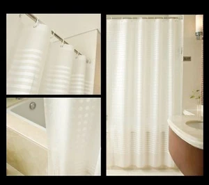 Clearance Stylish Dot Stripe Shower Curtain 180x200 NEW Free Shipping - Picture 1 of 6