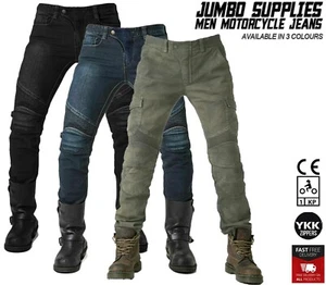 Herren Motorrad Jeans Motorradhose Biker Denim Hose mit GRATIS CE Rüstung - Bild 1 von 10