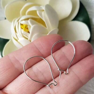 Quality Kidney Sterling Silver 925 Medium Handmade Earring Hooks | SS-020MEH | J - Bild 1 von 7