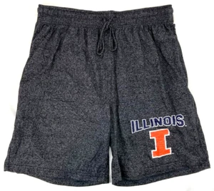 NEW Illinois Fighting Illini Concepts Sport Grey Sleepwear Shorts Pajamas Mens L - Picture 1 of 8