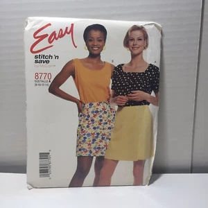Easy Stitch 'n Save 8770 Size 8-14 Misses' Tops and Skort - Picture 1 of 3