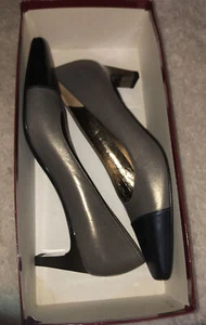 Vintage Salvatore Ferragamo Pechino Misty Kid Heels 7 AAA, Dust Bag & Box - Picture 1 of 12