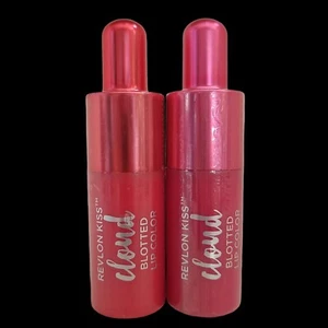 2x Revlon Kiss Cloud Blotted Lip Color #001 PINKALICIOUS #004 PINK MARSHMALLOW - Picture 1 of 12