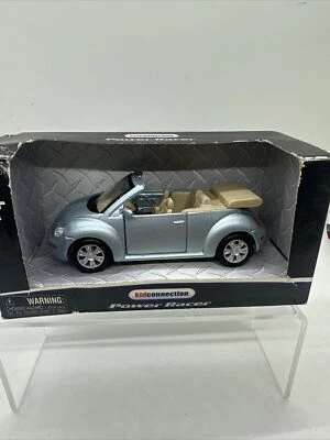 Kid Connection Power Racer 1:43 Volkswagon New Beetle Convertible Blue Metallic - Image 1 of 4