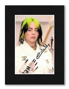 8x6 Mount Billie Eilish signiertes FOTO Vordruck rahmenfertig Hit Me Hard & Soft - Bild 1 von 3